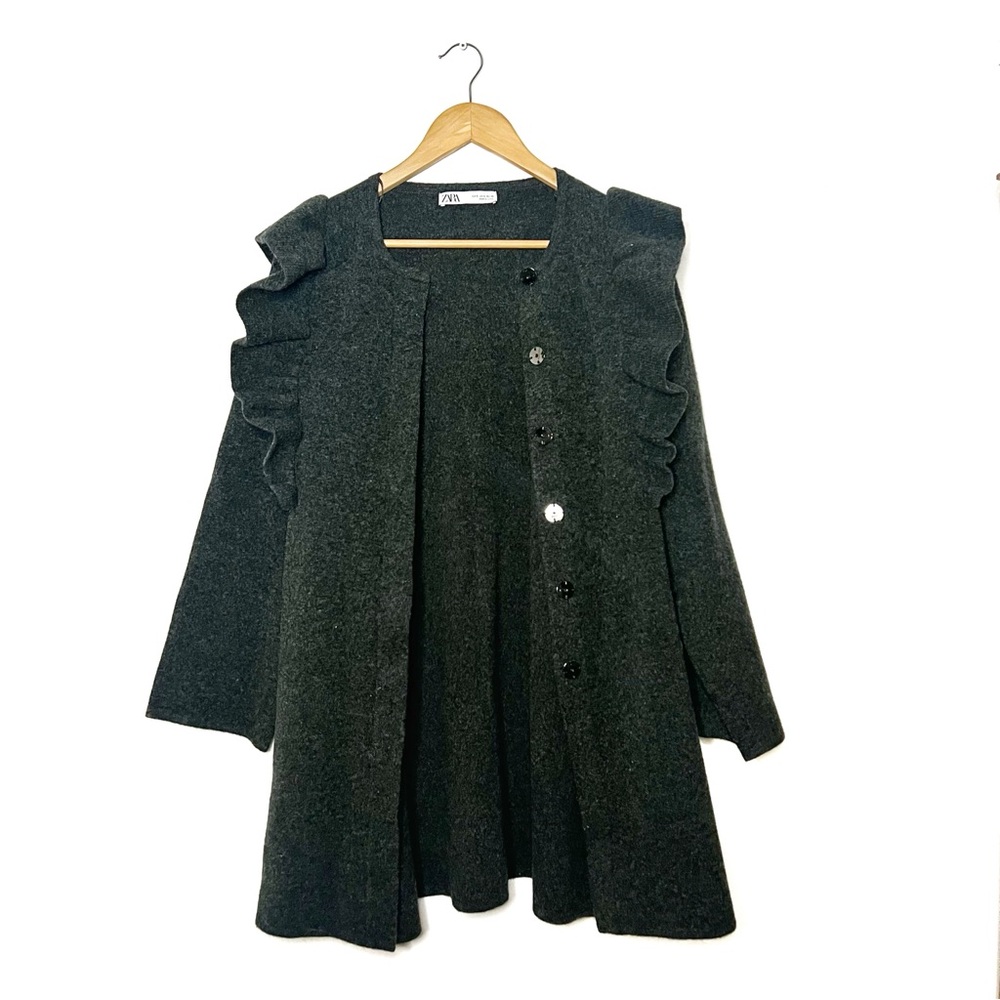 Zara | Wool Ruffle Jacket - Picture 8 of 8